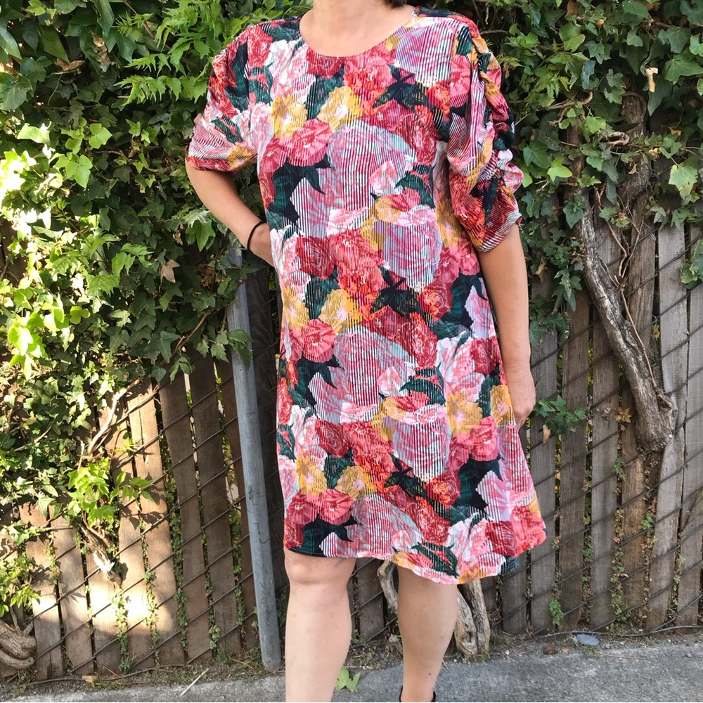 Halogen Plus Size Multicolor Mini Dress - Picture 3 of 11